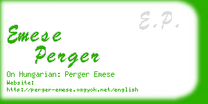 emese perger business card